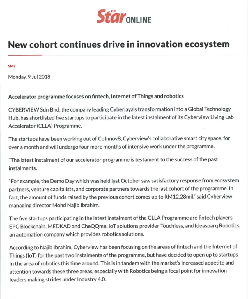 New cohort continues drive in innovation ecosystem