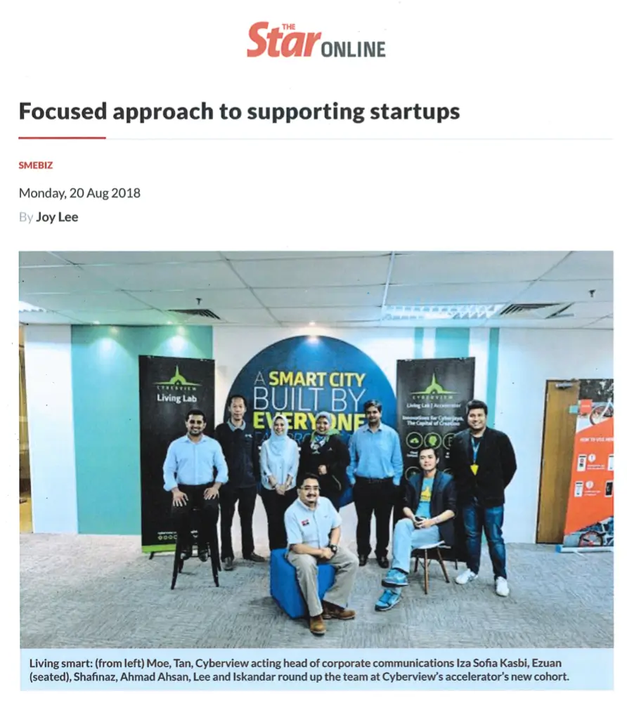 Focused approach to supporting startups
